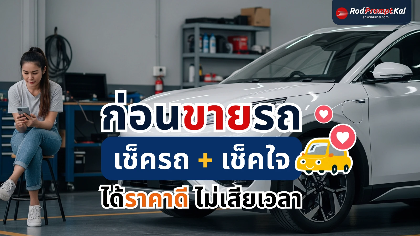 ก่อนขายรถ เช็คใจ + เช็ครถ = ได้ราคาดี ไม่เสียเวลา