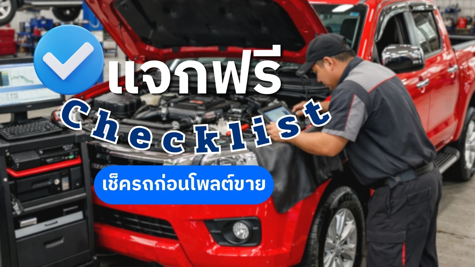 แจกฟรี! Printable Check-list เช็ครถก่อนโพสต์ขาย พร้อมตัวอย่างโพสต์ที่ลูกค้าชอบ