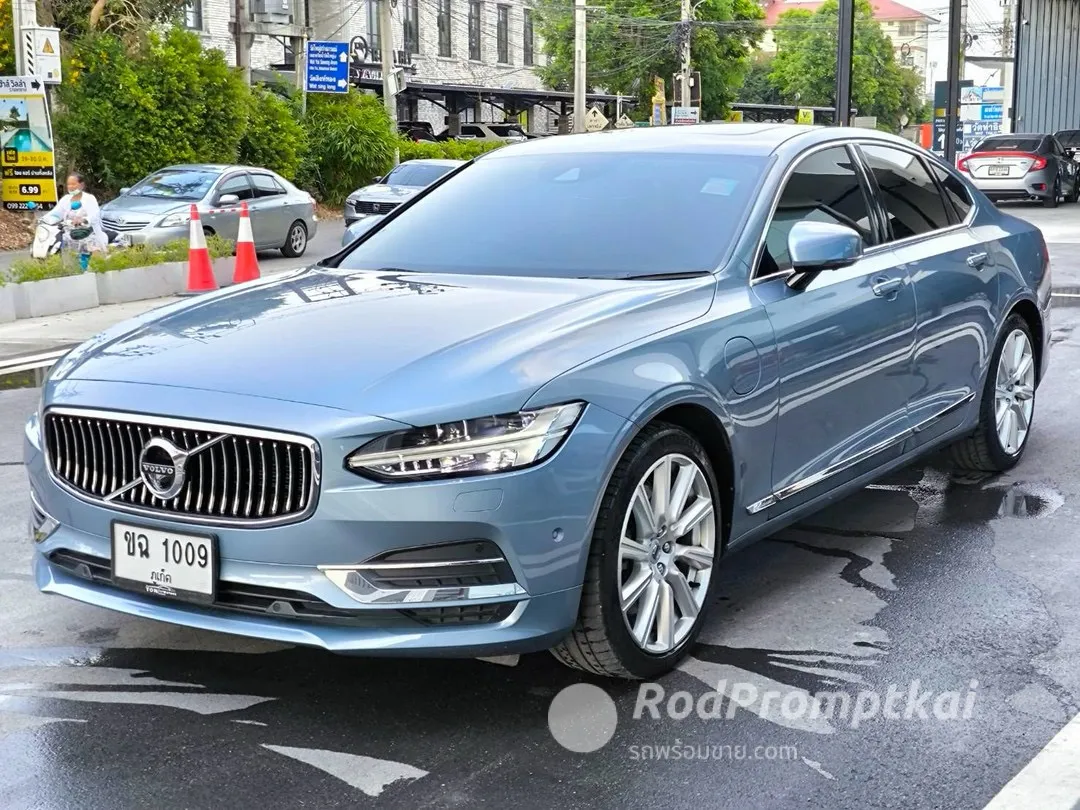 🔥 2018 VOLVO S90 2.0 HYBRID T8 plug - in hybrid สีน้ำเงิน เลขไมล์เพียง 47,XXX KM รถสวย ไม่มีอุบัติเหตุใดๆ